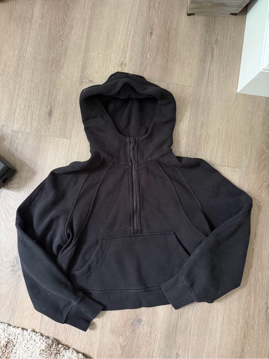 lululemon athletica Tops - Lululemon Black Half-Zip Hooded Sweater